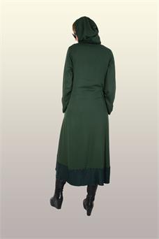 Otantik Giyim-726-Üçgen Peçli Ferace- Yeşil