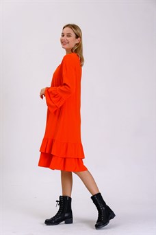 Otantik Elbise 9001 Orange