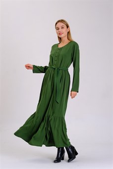 Otantik Elbise 9018 Yeşil
